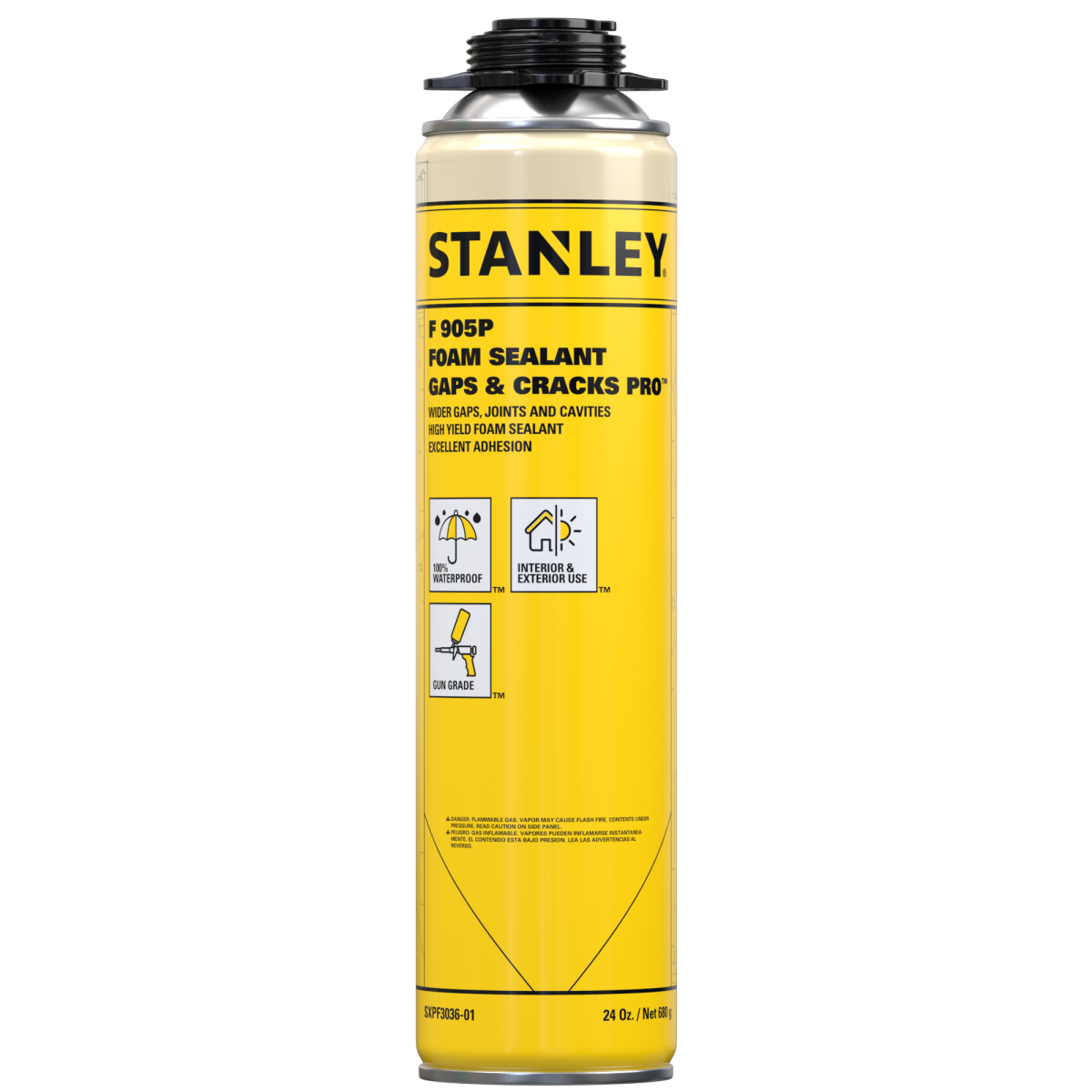 STANLEY F 905P Espuma Pro para Grietas y Aberturas