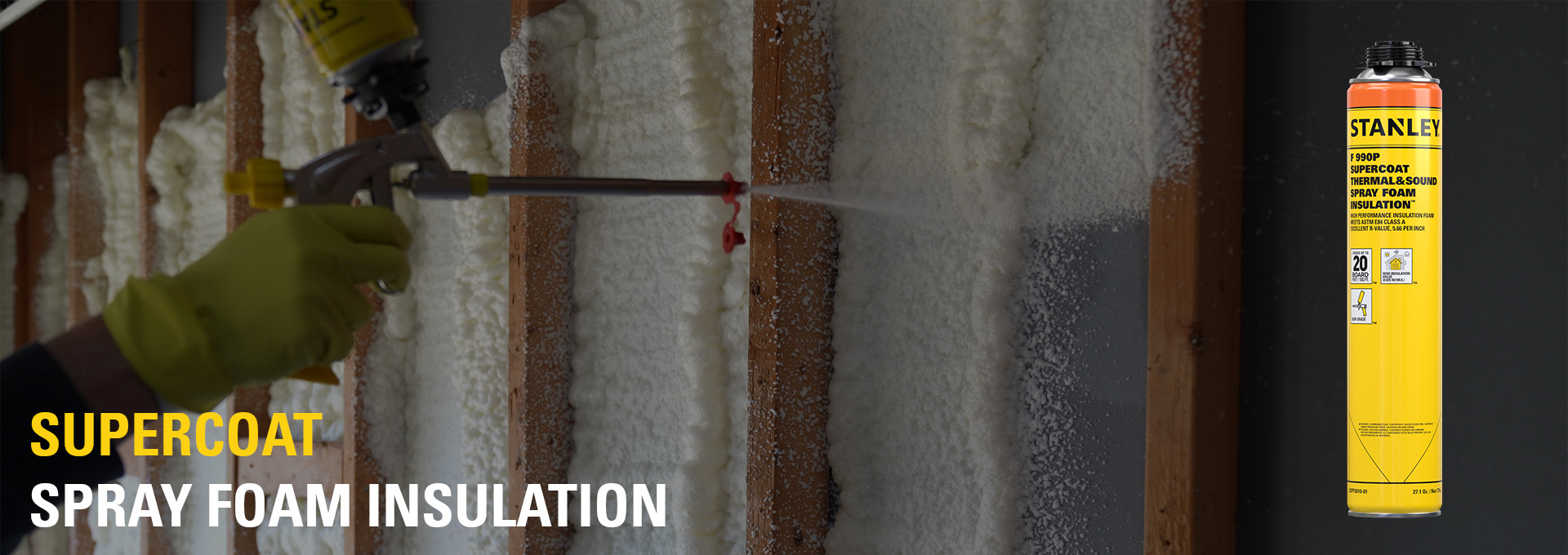 Stanley Supercoat Spray Foam